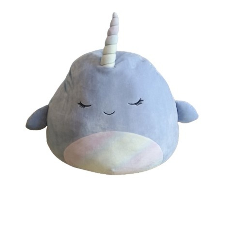 Squishmallows‎ Narwhal Plush Pastel Belly Cute Stuffed Animal Toy Kids